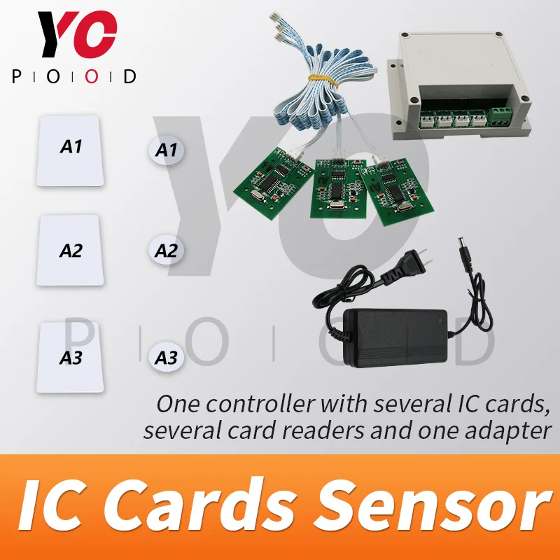 

Escape Room RFID Cards Prop Real life Game Put IC Cards onto card readers in one to one relationship to unlock takagism YOPOOD