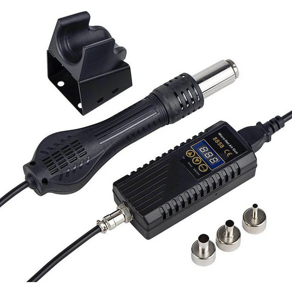 

Hot Air Gun 8858 Micro Rework soldering station Digital Hair Dryer For Soldering 700W Heat Gun welding repair Tools Set-1