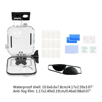 

Waterproof Shell Protective Cover Tempered Glass Film for GoPro Max Camera Kit R91A