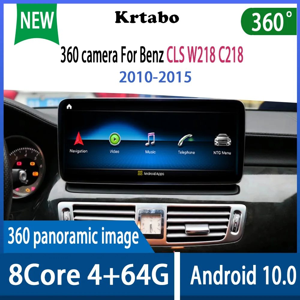 

Android 10.0 10.25 inch 4+64GB Car Radio 360 camera For Benz CLS W218 C218 2010 2011 2012 2013 2014 2015 Multimedia player