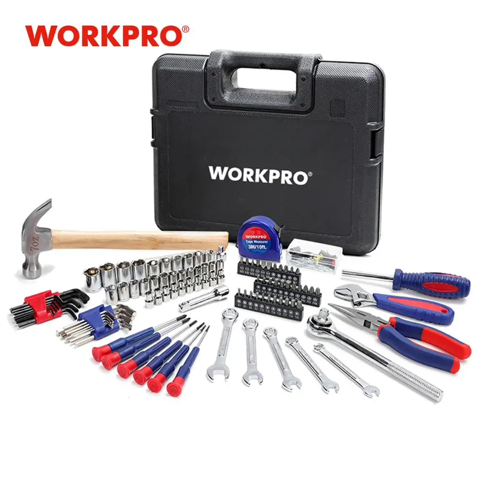 

WORKPRO 165PC Home Tools Household Tool Set Wrench Screwdriver Plier Socket Set