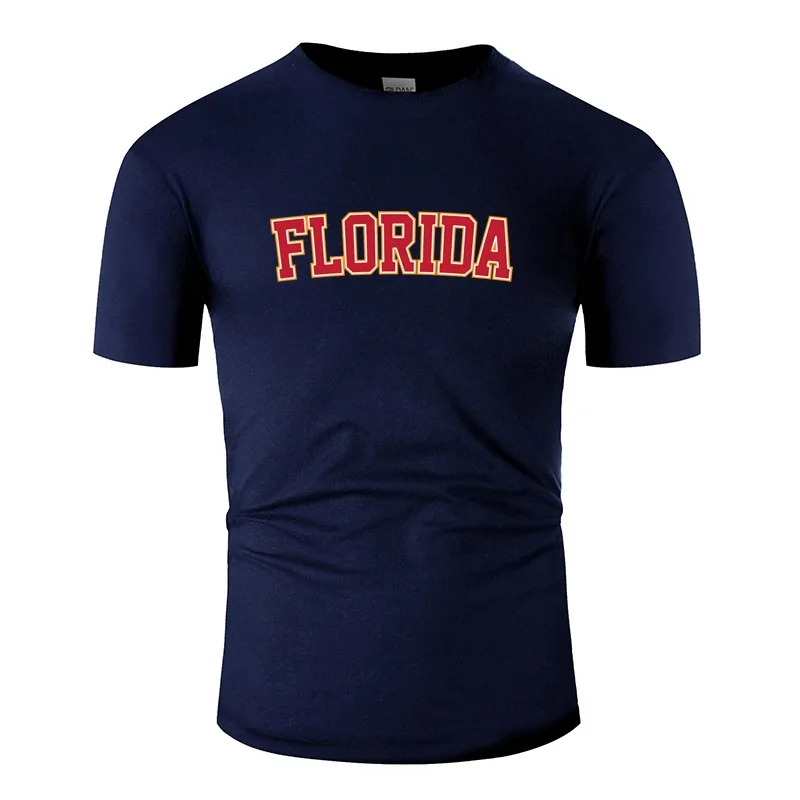 

Funny Florida Jersey Mens T Shirt Round Collar Tshirt For Mens Oversize S-5xl Cotton Tee Tops