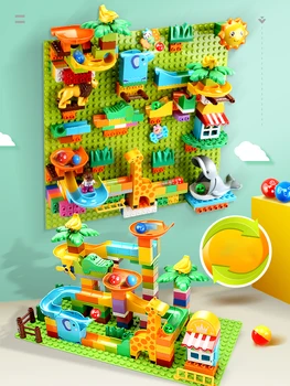 

Lepining 203 FEILI building block wall household wall-mounted wall game backgroundslide big particle children educational toy