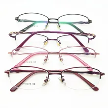 Модная Высококачественная брендовая новая оправа для очков, женская ультра легкая оправа, Оптический металлический оправа для очков