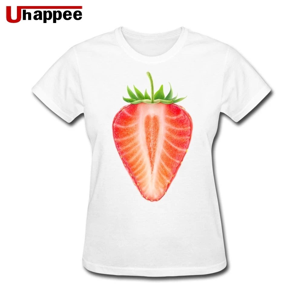 

Fruit Strawberry Slice T-shirt Women's Printed Short Sleeve O-Neck Camisetas Ladies Clothes Funny T Shirts Hot Sale Top