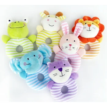 

Baby Lathe Hanging Ring Cartoon Animal Rattles Crib Baby Stroller Hanging Toys Teethers Stuffed Doll