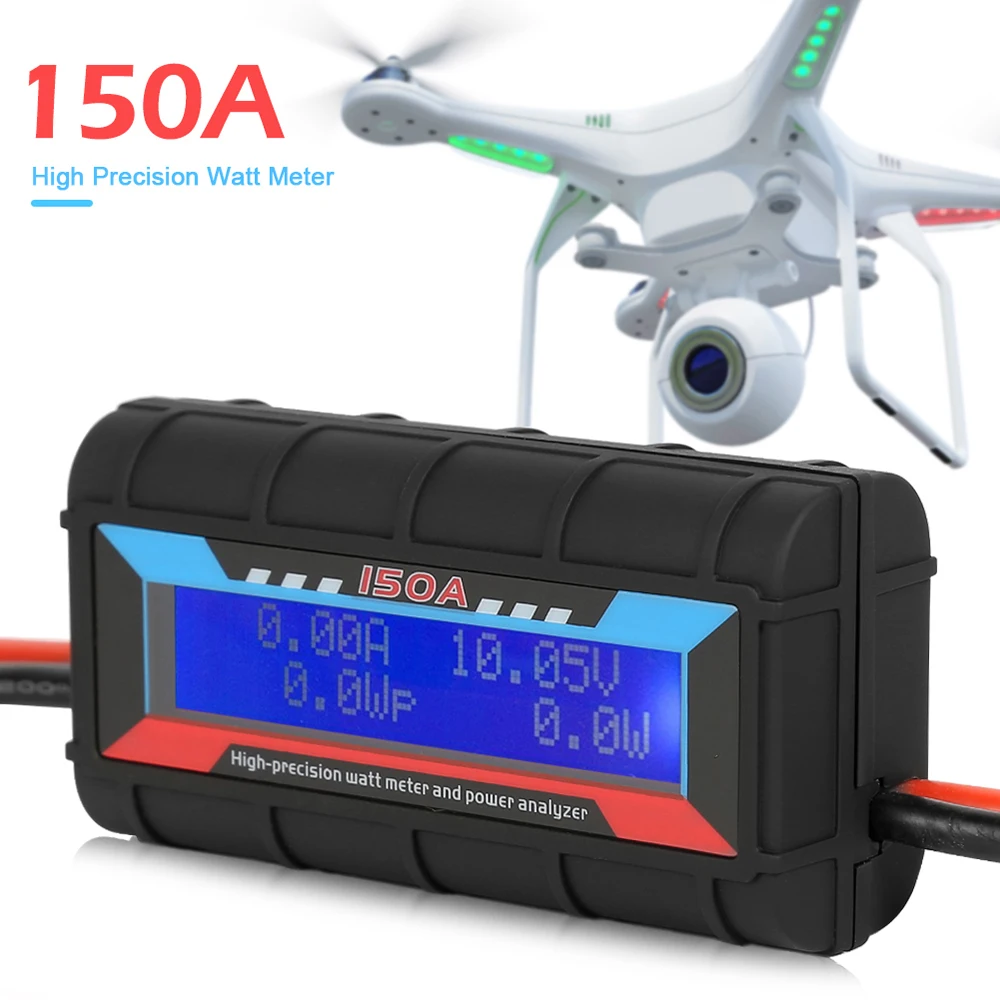 150A High Precision Watt Meter Detector Power Analyzer RC Model Current Voltage Power Model Airplane Meter Supplies