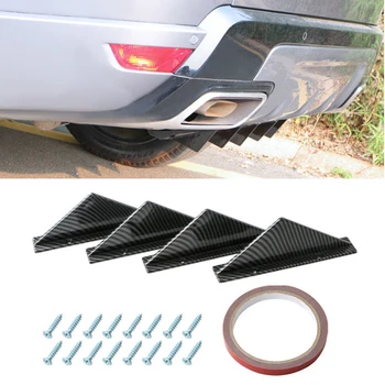 

New Arrival High Quality Car SUV Back Rear Bumper Diffuser Shark Fin Kit Spoiler Lip Wing Splitter Spoiler