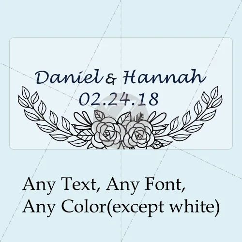 03 100 Pieces, Wedding Bubble Labels Personalized, Custom, Bubble Wand Wedding Transparent Clear Stickers(no tube - Цвет: 03