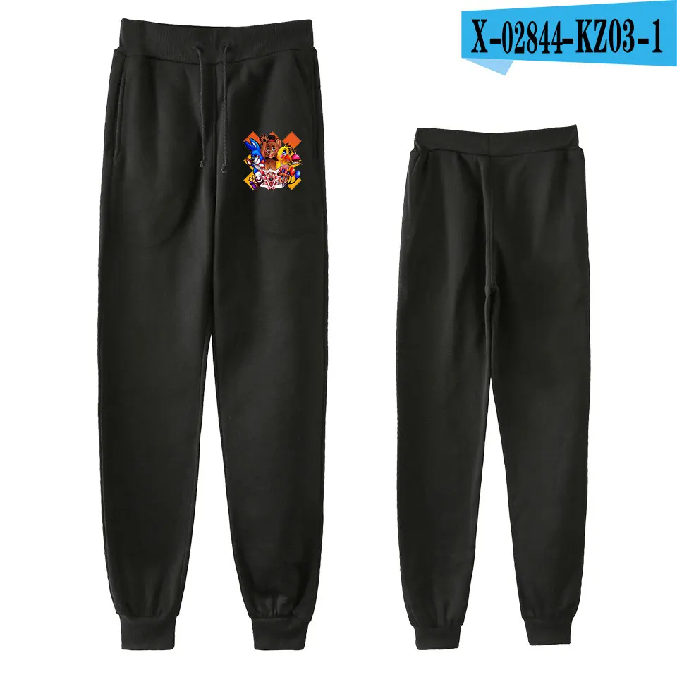 Five Nights at Freddy 2D Pants Unisex High Quality Sports Pants Trousers Fashion Popular Trend Comfortable Casual Pants - Color: black