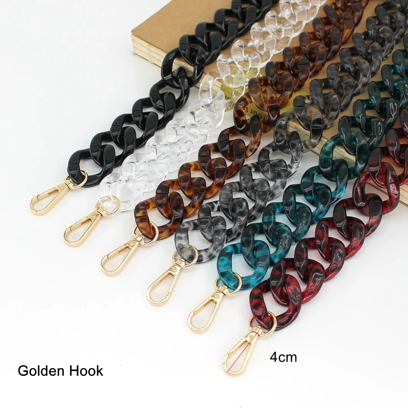 1PCS 44cm 60cm long  34cm Width Detachable Replacement Shoulder Strap Bag DIY Acrylic Resin Handbag Chain Plastic Strap 6 color