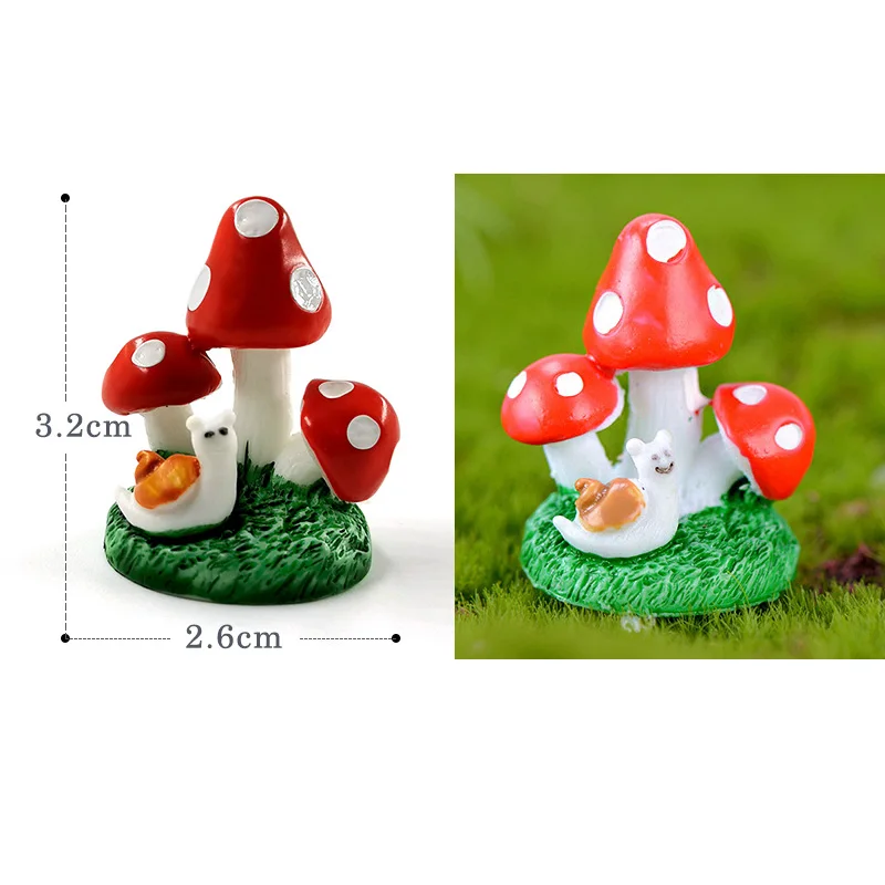 4pcs Snail Ladybug Rabbit Mushroom Tree Resin Action Figure Model Figurine Birthday Cake Decoration Toy Set Doll House Gift Kids Action Figures Aliexpress