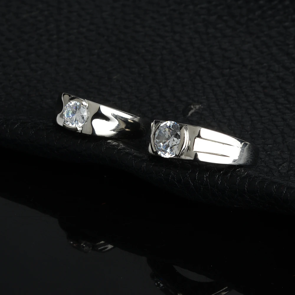 Titanium Steel Wedding Ring For Women Cubic Jewelry Finger Ring Rings Zircon 