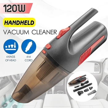 

Newest Portable Handheld Car Vacuum Cleaner Cordless/Car Plug 120W 12V 5000PA Super Suction Wet/Dry Vaccum Cleaner for Car Home
