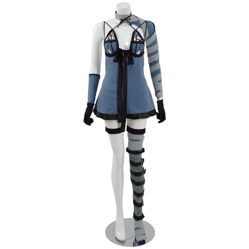 

High Quallity Japanese Anime NieR:Automata Yorha No. 2 Type B Man Woman Cosplay Costume Dress + Shorts + Sleeve + Scok