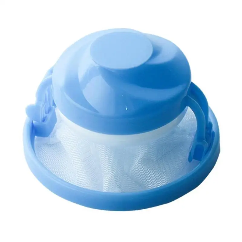 

Wash Machine Filter Hair Removal Catcher Filter Mesh Pouch Cleaning Ball Bag Dirty Fiber Collector Blue
