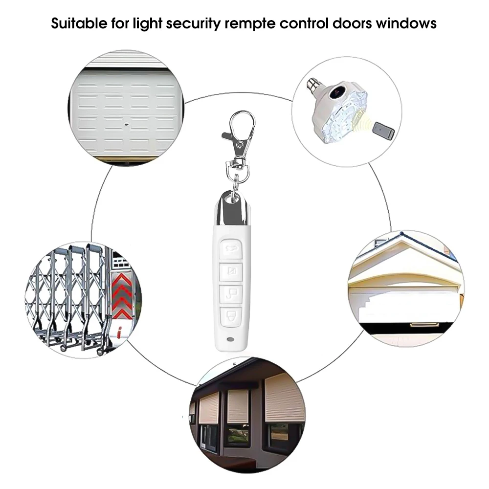 433 МГц беспроводной пульт дистанционного управления с цепочкой клонирования Дубликатор 4 кнопки электрический портативный контроллер копирования для двери гаража