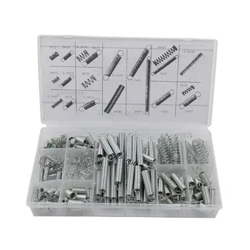 

200Pcs / Set Spring Compression Tension Spring Hardware Set In Box Size Of 20 Assorted Springspp Plastic Box dropshipping
