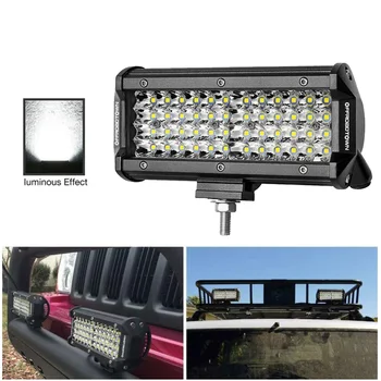

Parts Work Light bar Off-Road 6000K Aluminum alloy Replacement 48LED Four-Row Engineering