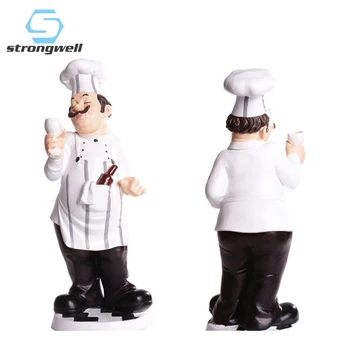 

Strongwell European Chef Decoration Resin Crafts Modern Home Decoration Accessories Bar Restaurant Cafe Cake Shop Furnishings