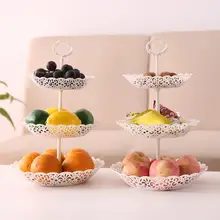 3-уровневый Кекс Стенд торт десерт свадебное мероприятие вечерние Дисплей башня пластина круглого стола, вечеринки в честь Дня Рождения, декор 40x25,5 см