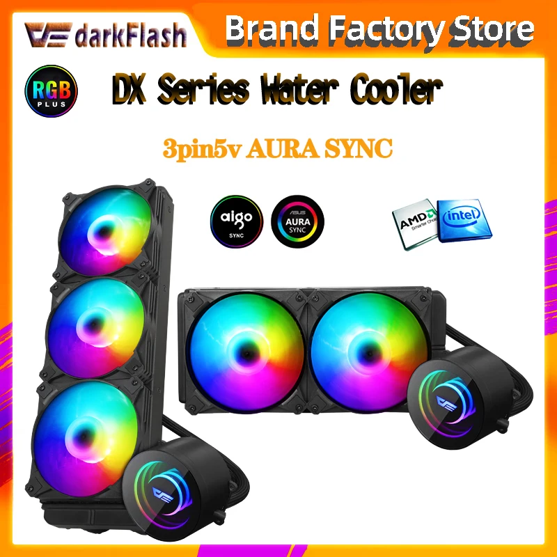 

Aigo PC Case Water Cooling Computer CPU Cooler ARGB sync Water Cooler Heatsink CPU Cooling Radiator LGA 2066/1151/2011/AM3+/AM4