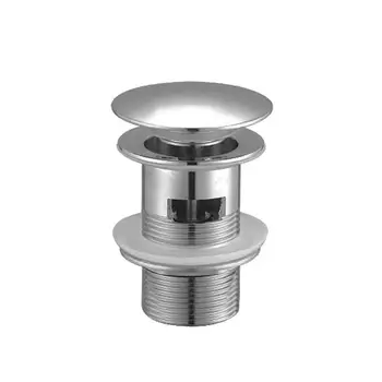 

Up Drain with Overflow Chrome Finish Zinc alloy Bathtub Bathroom Accessories Sink Drain DrainVanity Stopper Shower S3B7