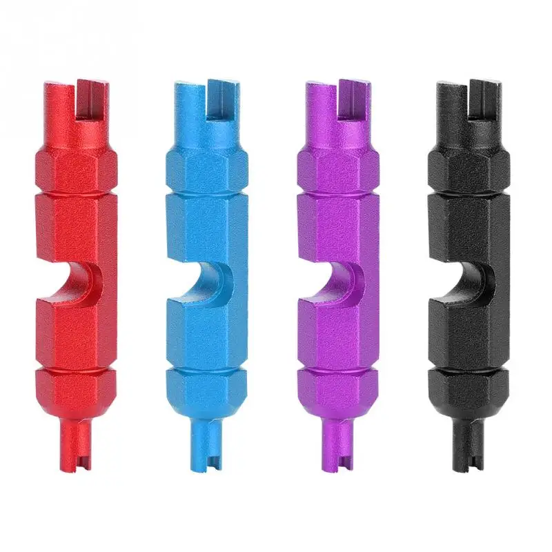 Bicycle Valve Remove Tool Alumunium Alloy Mountain Bike Road Bike Tyre Tire CNC Valve Core Remover Wrench Bicycle Repair Tools
