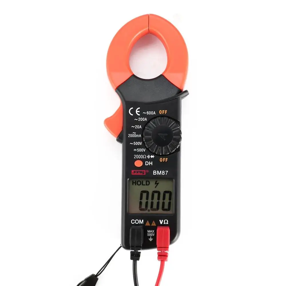 

SZBJ BM87 Digital DC/AC Clamp Meter Portable Multimeter Volt Amp Ohm Diode Tester Handheld Mini Ammeter Tester Meter