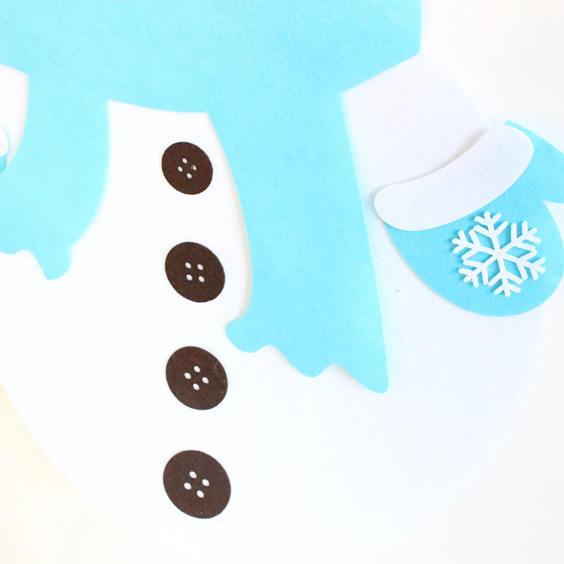 

2019 Christmas Decorations DIY Felt Snowman Set New Year Christmas Gift For Kids Party Game Christmas Gift