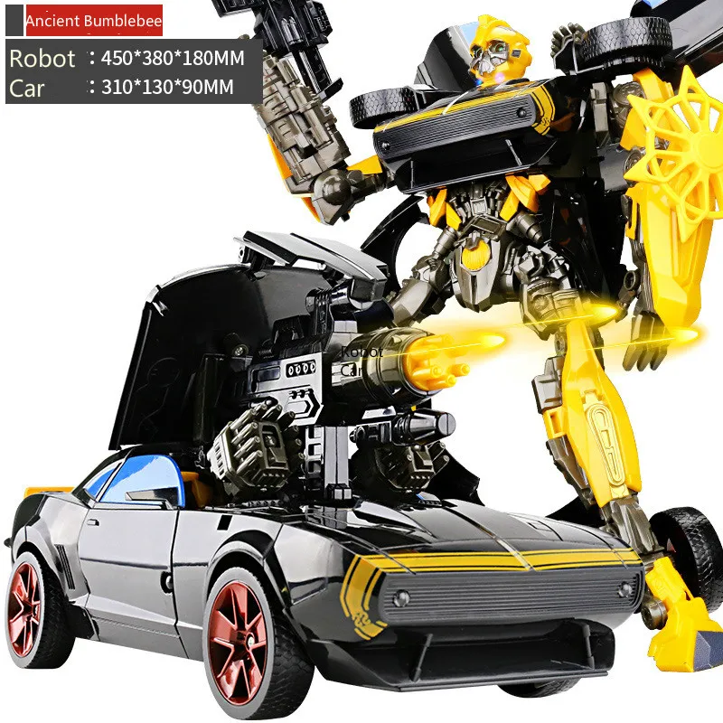 Большой размер 45 см новейшая Трансформация Робот автомобиль аниме экшн-игрушки ABS Робот Модель реформаторы модель игрушки для детей