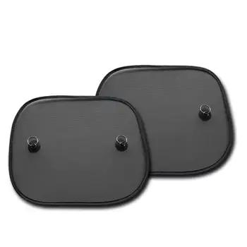 

New Black Mesh Sunshade Nylon Mesh Automobile Sun Block Nylon Side Shield Super Suction Cup Uv Protect