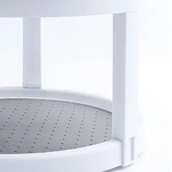 

360°Rotating Spice Storage Rack Tray Double Layer Turntable Jar Organizer Shelf 53CB
