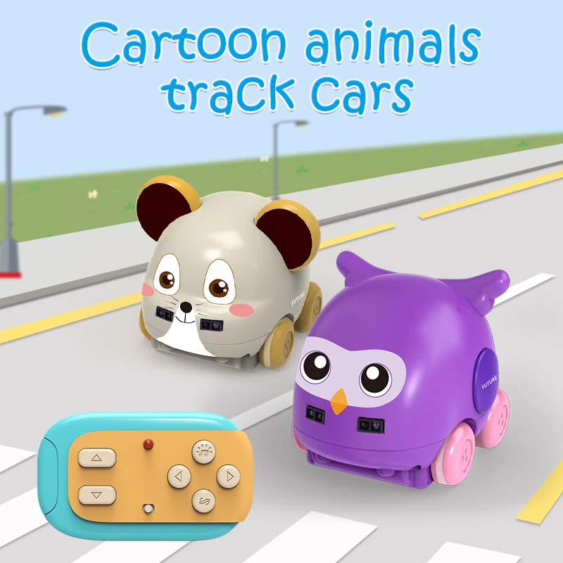 Игрушки из мультфильма Микки Мик трек автомобиль Inteligente Escape кролик игрушка для крыс беспроводной индукции пульт дистанционного управления отслеживания Juguetes