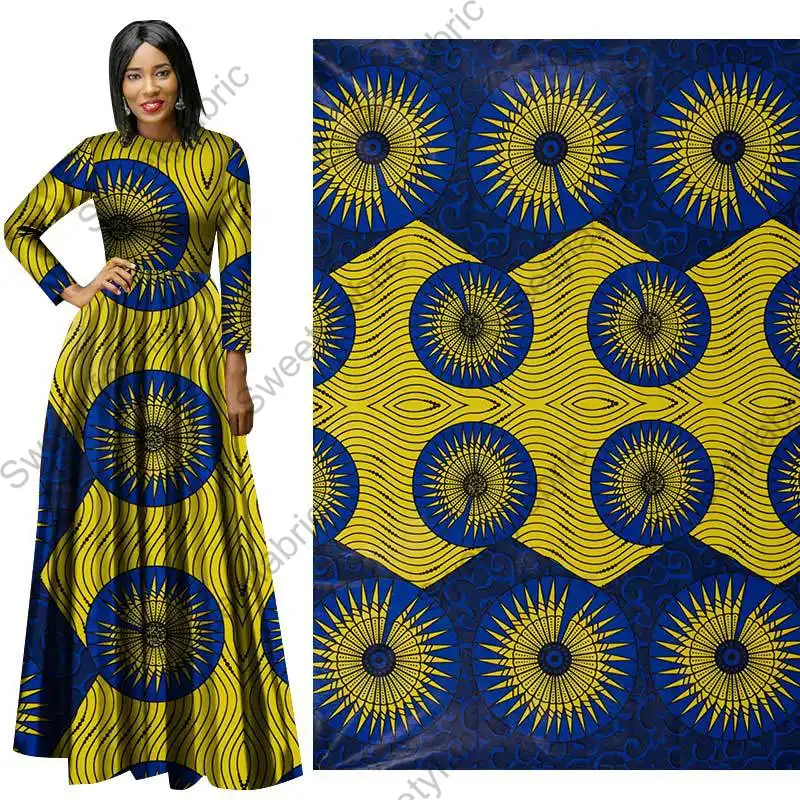 100 Cotton African Prints Wax Fabrics Nederlands Pagne Ankara