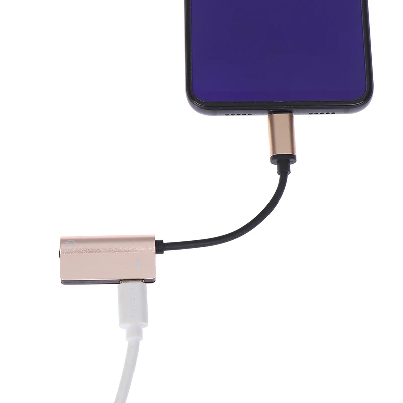 Usb type-C аудио адаптер для зарядки 2 в 1 type C штекер для женщин 3,5 мм разъем для наушников+ зарядный конвертер для мобильного телефона Android
