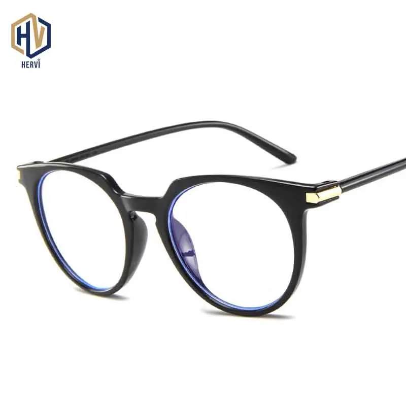 

Fashion Simple Round Men Optics Glasses Frame Women Cat Eyes Solid Color Transparent Spectacles Frames Prescription Eyeglasses