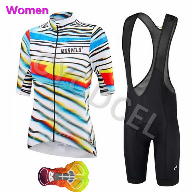 Cycling set 10 Летняя спортивная одежда для велоспорта Morvelo, Женская Профессиональная команда, Триатлон, одежда для горного велосипеда, одежда для велоспорта, Майо, Ropa Ciclismo mujer - Цвет: Cycling set 10