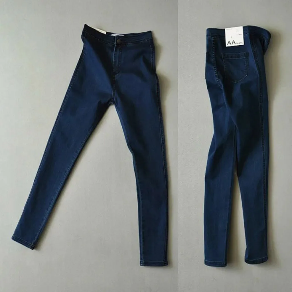 Womail, эластичные джинсы длиной до щиколотки, узкие брюки, джинсы с высокой талией, полностью облегающие джинсы для женщин AG05