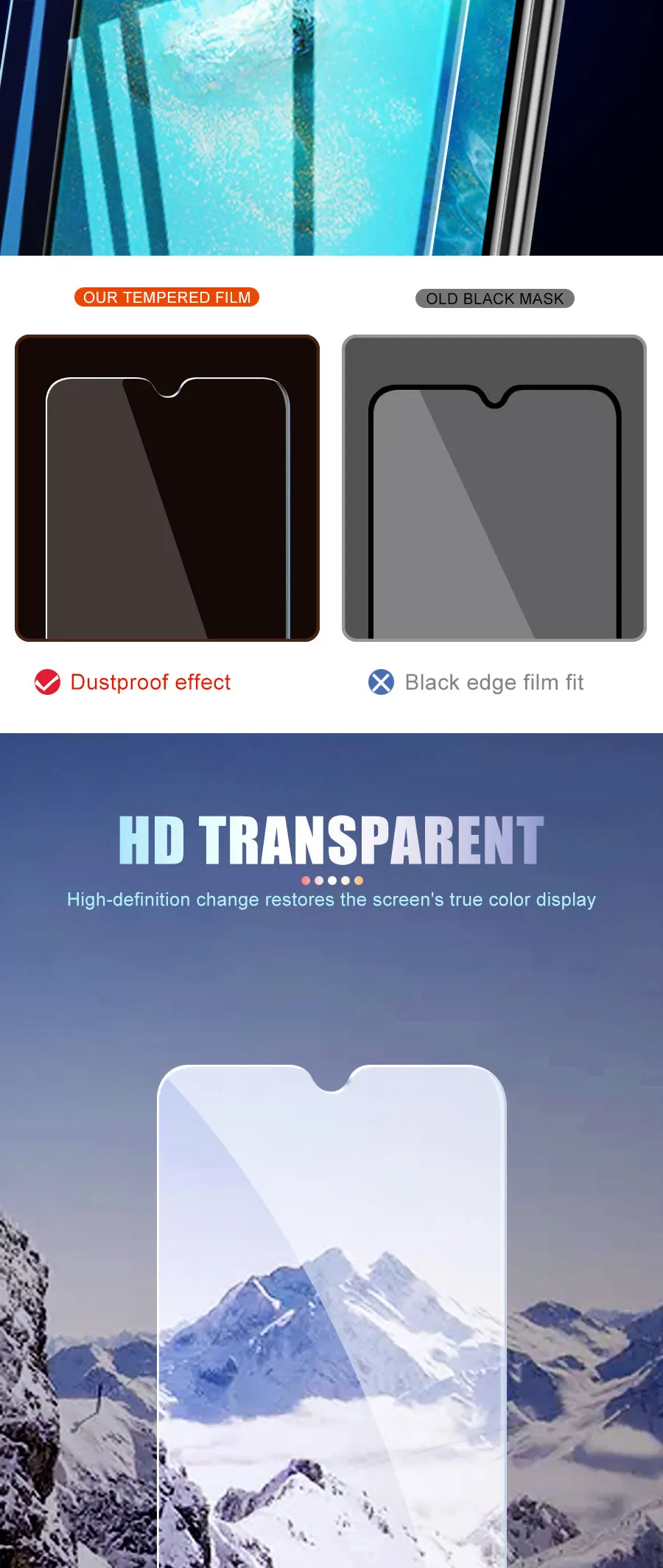 3Pcs Tempered Glass For Huawei Mate 30 20 10 Lite 20X Screen Protector on Huawei P30 Lite P Smart 2019 Z Protective Glass Film mobile tempered glass