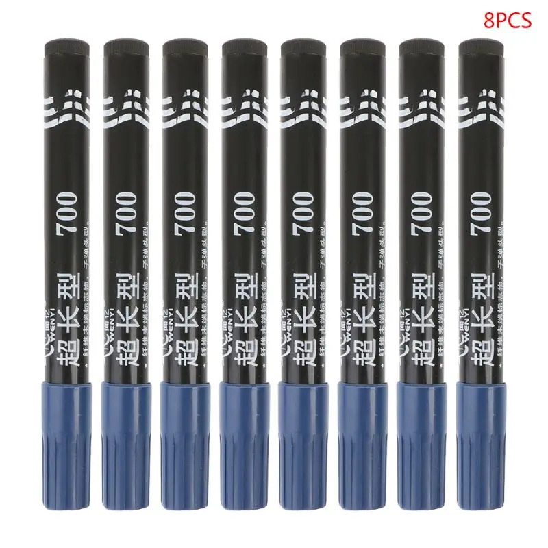 8 шт. маркер с перманентной краской ручка на масляной основе для резиновых стеклянных металлических шин количество канцелярских принадлежностей LX9A