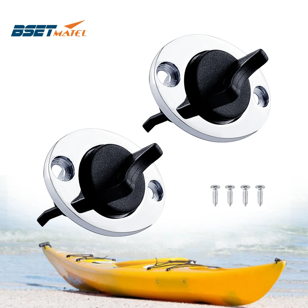 

2PCS Universal 25mm 1'' Replacement Transom Hull Drain Plug Hole Bung Socket Drainage Marine Boat Yacht Kayak Dinghy Canoe