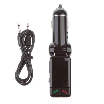 

Bluetooth FM Transmitter, Wireless Bluetooth Car FM Radio Adapter with Hands-free Calling, Car Kit with Dual USB Port Charger