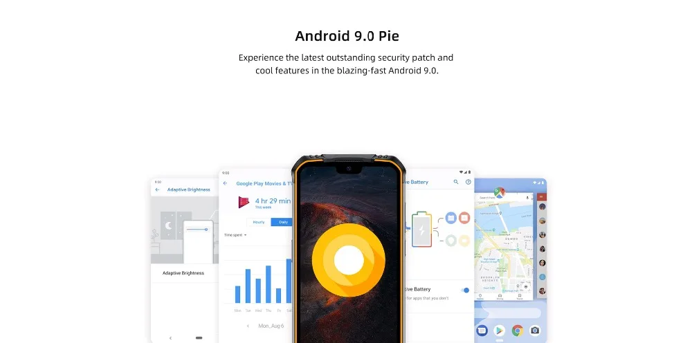 DOOGEE S68 Pro IP68 водонепроницаемый мобильный телефон Helio P70 Восьмиядерный 6 ГБ 128 Гб Беспроводная зарядка NFC 6300 мАч 12V2A зарядка 5,84 дюймов
