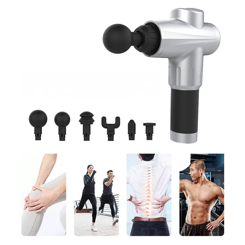 4 Colors Tissue Massage Gun Muscle Massager Muscle Management Training Exercising Body Relaxation Slimming Shaping Pain Relief