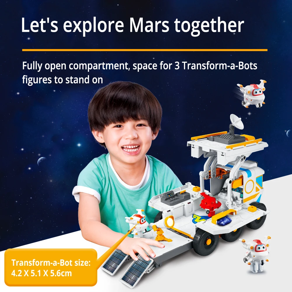 Super Wings Mini Space Astro Transform-a-Bots Toy Kids 5cm/2'' 