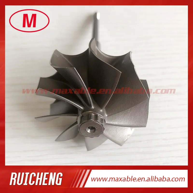 GTB25 49.12/51.38mm 9 blades journal bearing bearing turbo wheel/turbine shaft&wheel
