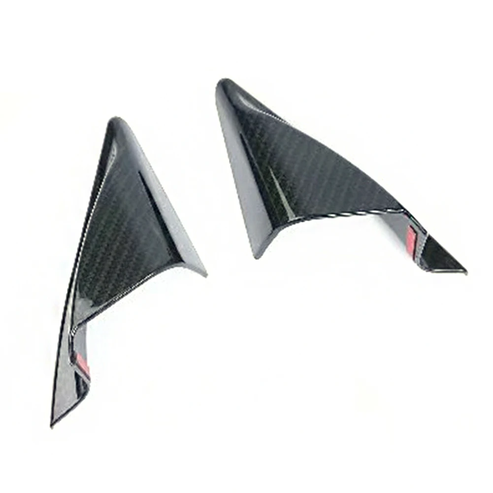 

For Mazda CX-5 CX5 CX 5 2017 2018 2019 Carbon fiber Car Front Door Window Inner Triangle A Colum Cover Stickers Trim Accessories