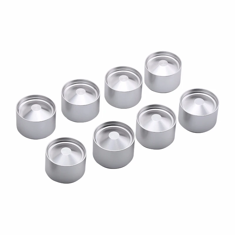 SPEEDWOW 8 X алюминиевые стаканы для хранения в центре точки внутри чашки автомобильных топливных фильтров для NAPA 4003/WIX 24003, OD: 1,79"+/-. 004 - Color: Silver