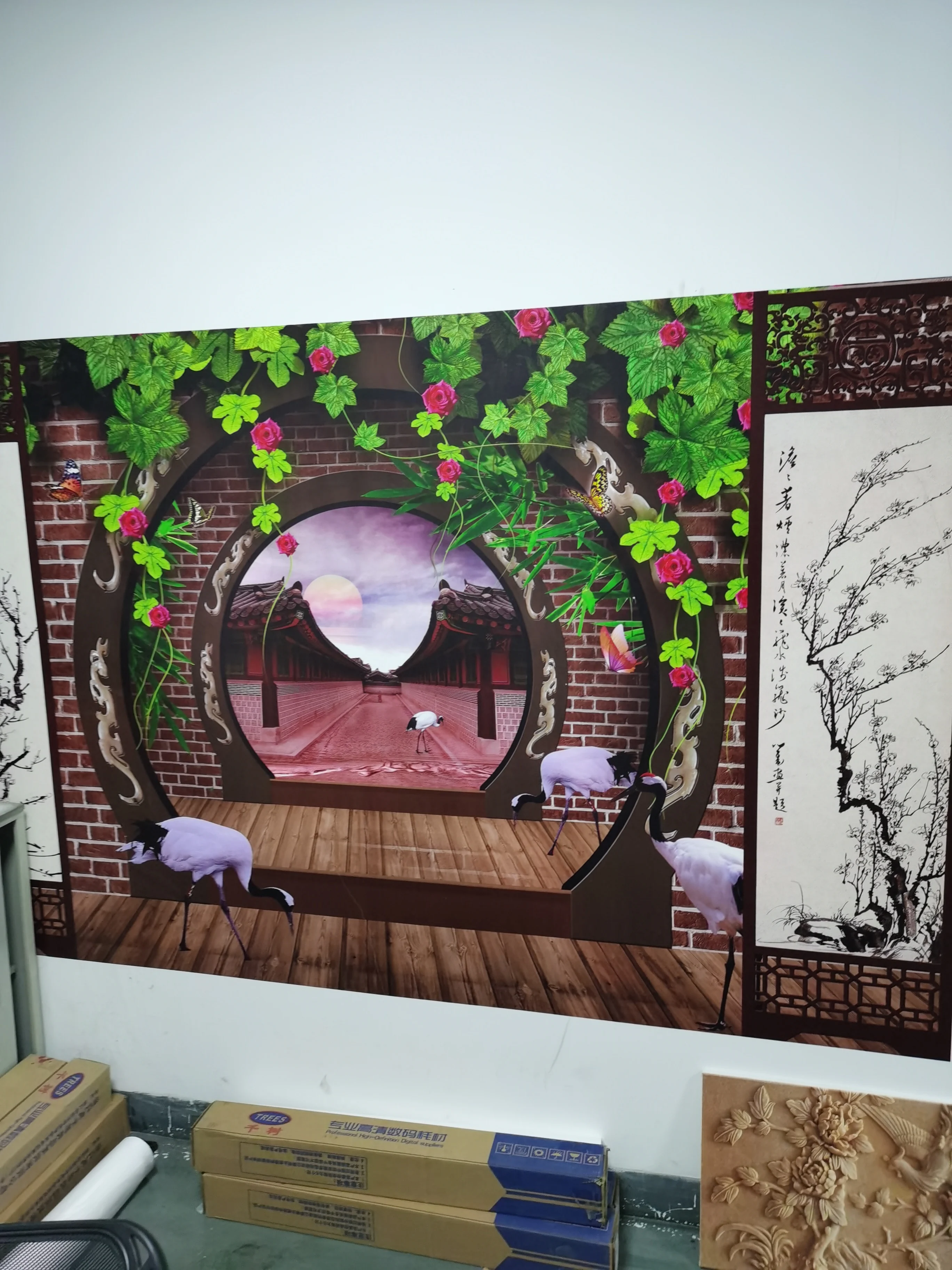 Вертикальный принтер 3D CMYK для стен горячая распродажа |